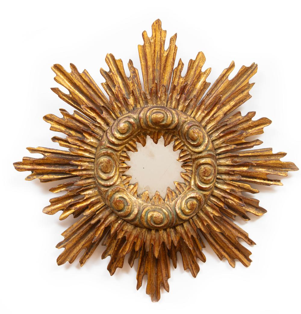 CONTINENTAL CARVED GILTWOOD SUNBURST 309181