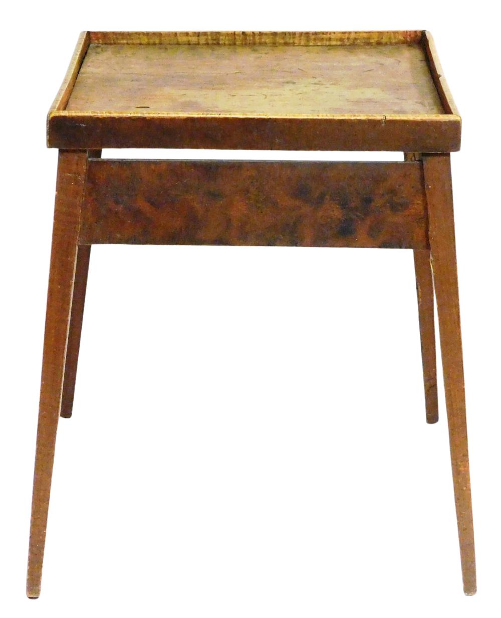SPLAYED LEG WORKTABLE WITH SQUARE