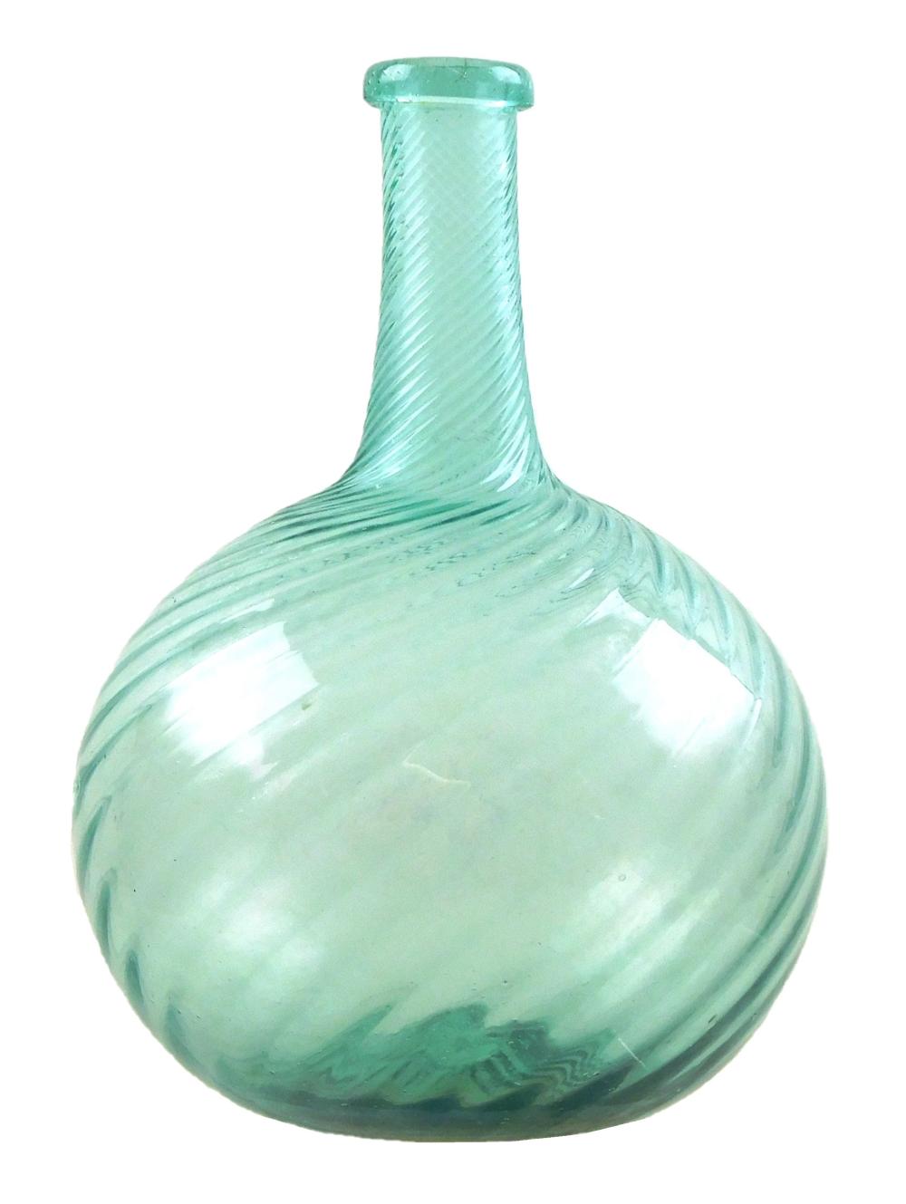 GLASS: BLOWN GLASS BOTTLE, LIGHT