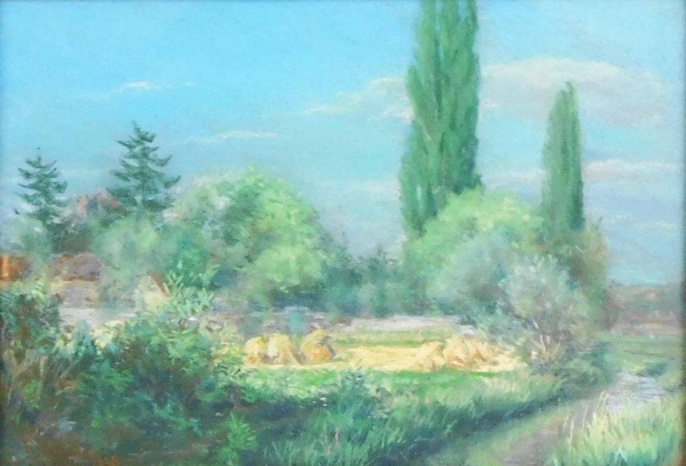 PASTEL SUMMER LANDSCAPE IN GILT 309251