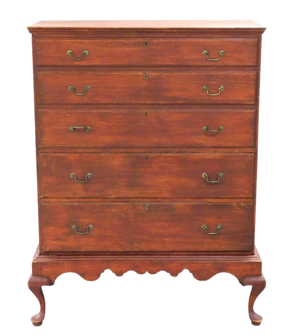 BLANKET CHEST ON FRAME LATE 18TH 30925d