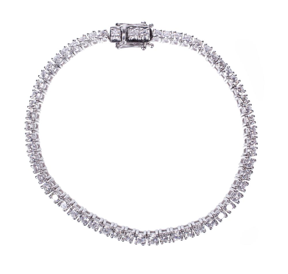 PLATINUM AND DIAMOND TENNIS BRACELETPlatinum 309298