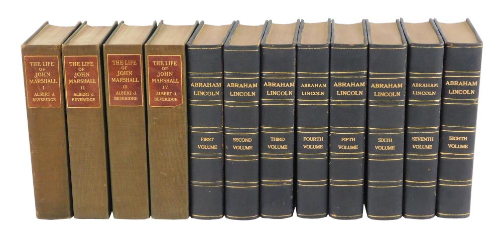 BOOKS: TWO SETS: ABRAHAM LINCOLN,