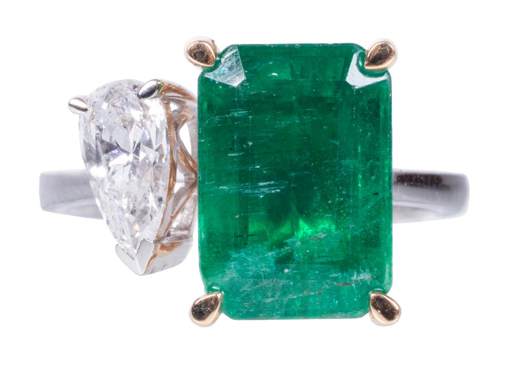 GOLD EMERALD DIAMOND TOI ET 3092b3