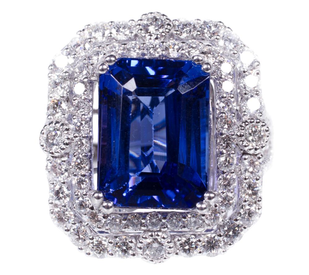 PLATINUM TANZANITE AND DIAMOND 3092d3