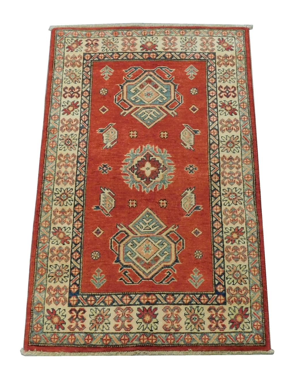 RUG: UZBEK KAZAK, 3' X 4' 10",