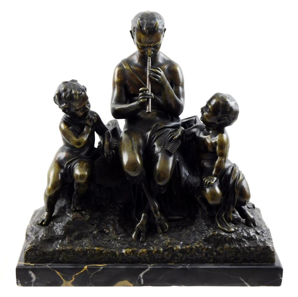 NEOCLASSICAL STYLE BRONZE GROUP 30931c