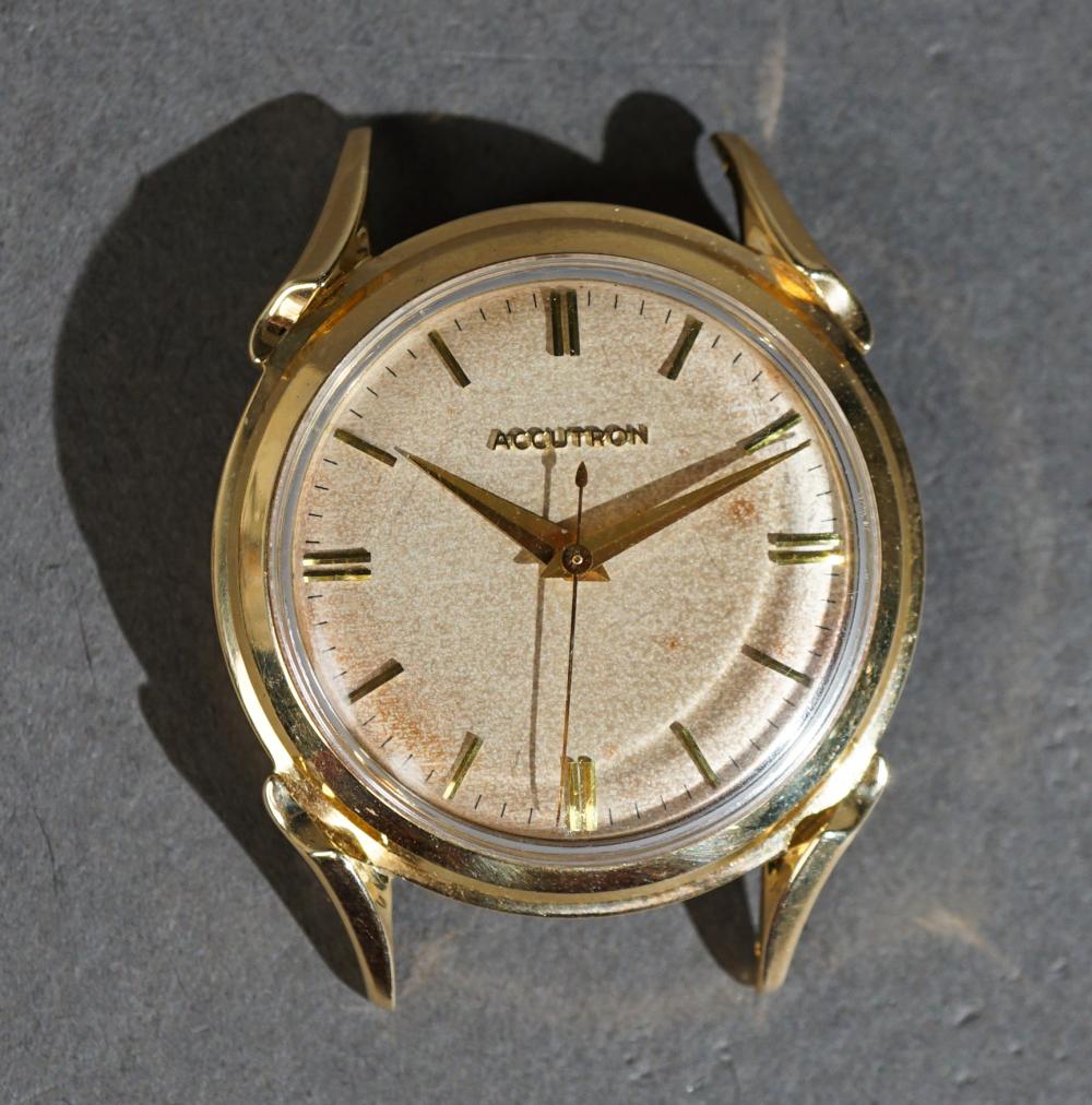 BULOVA ACCUTRON 14-KARAT YELLOW-GOLD