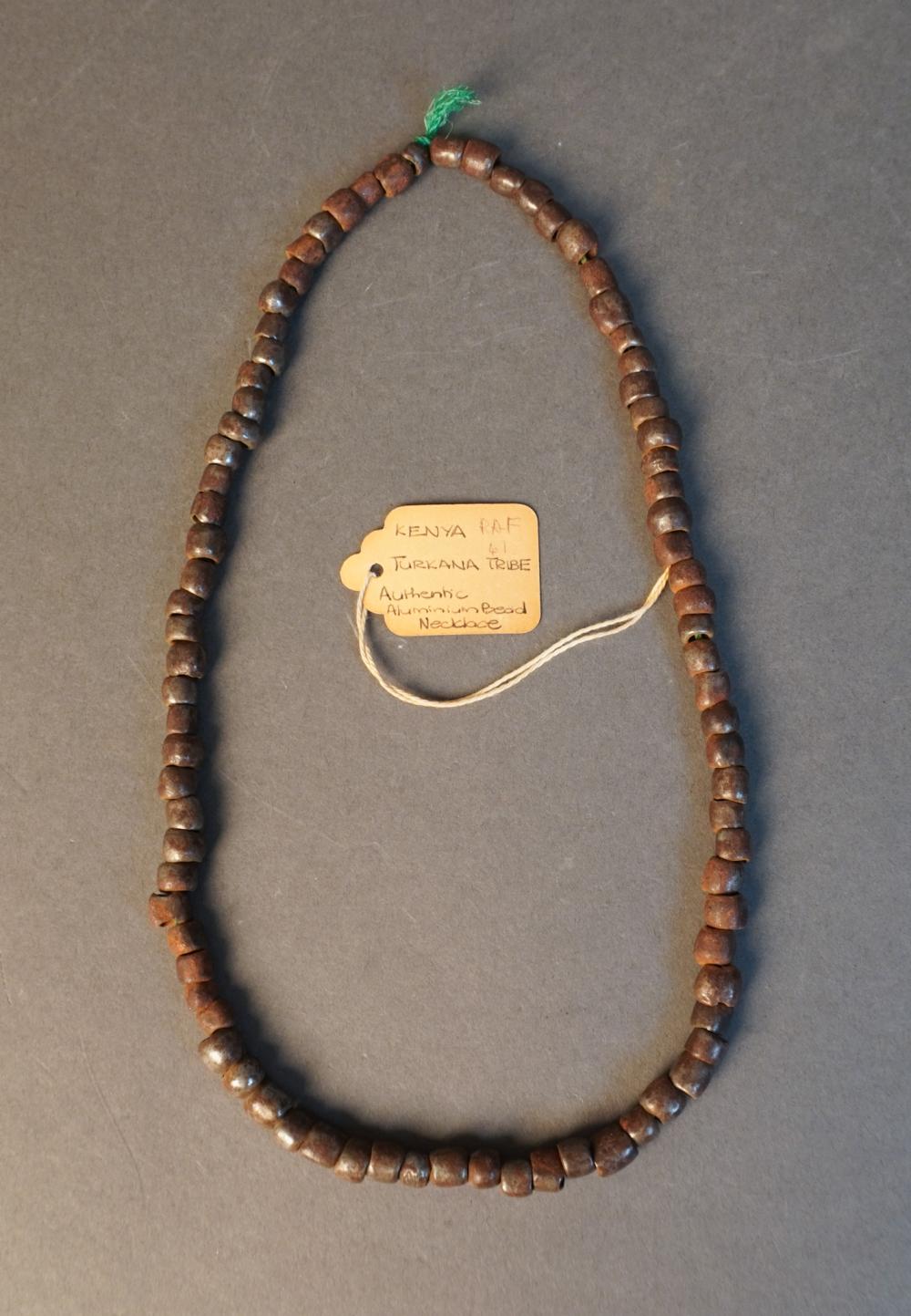 KENYAN TURKANA TRIBE ALUMINUM BEADED 3093cf