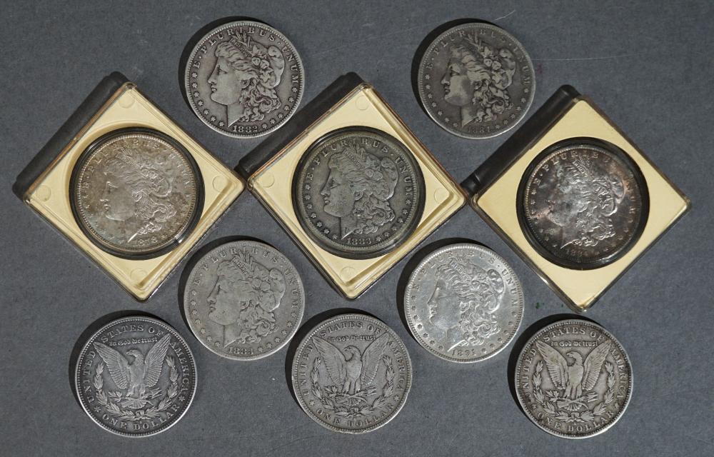 TEN U.S. MORGAN SILVER DOLLARSTen