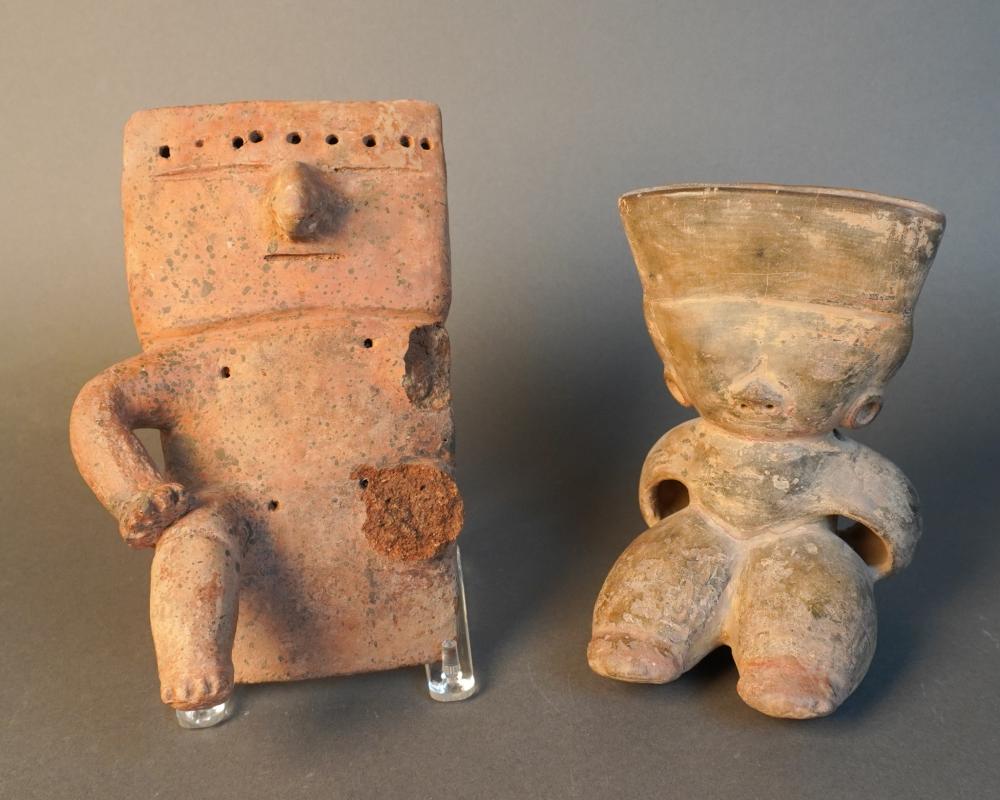 TWO PRE-COLUMBIAN TYPE POTTERY