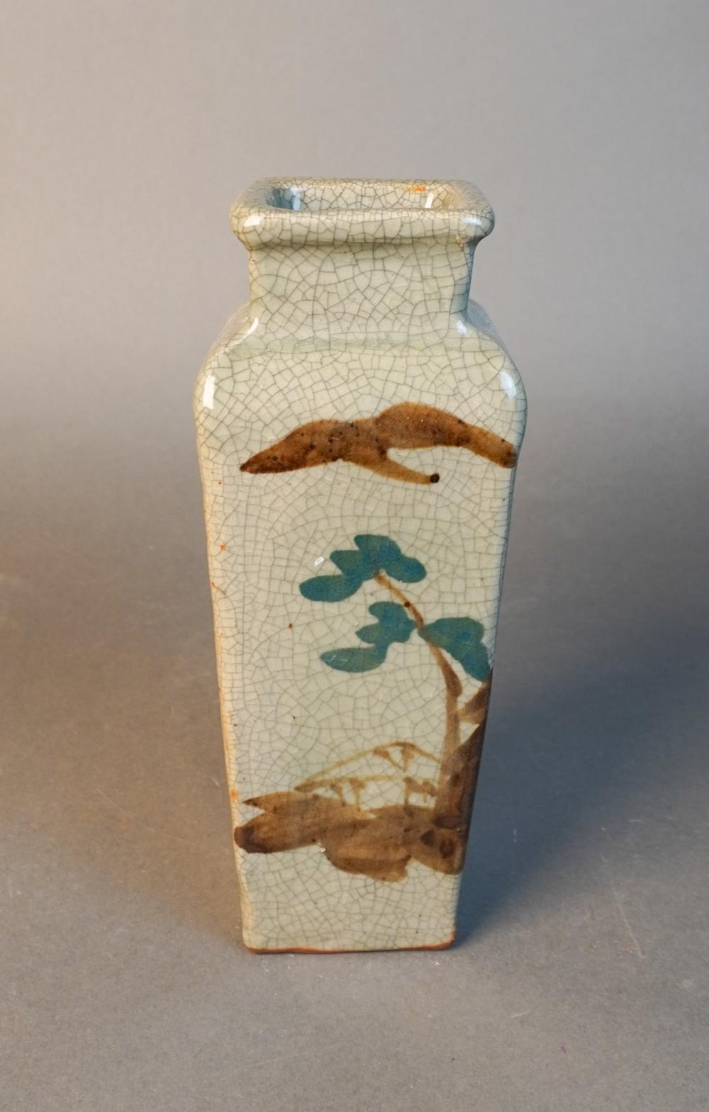 JAPANESE CRACKLEWARE VASE 19TH 30941a