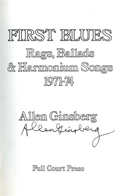 1 vol Ginsberg Allen First 4db9d