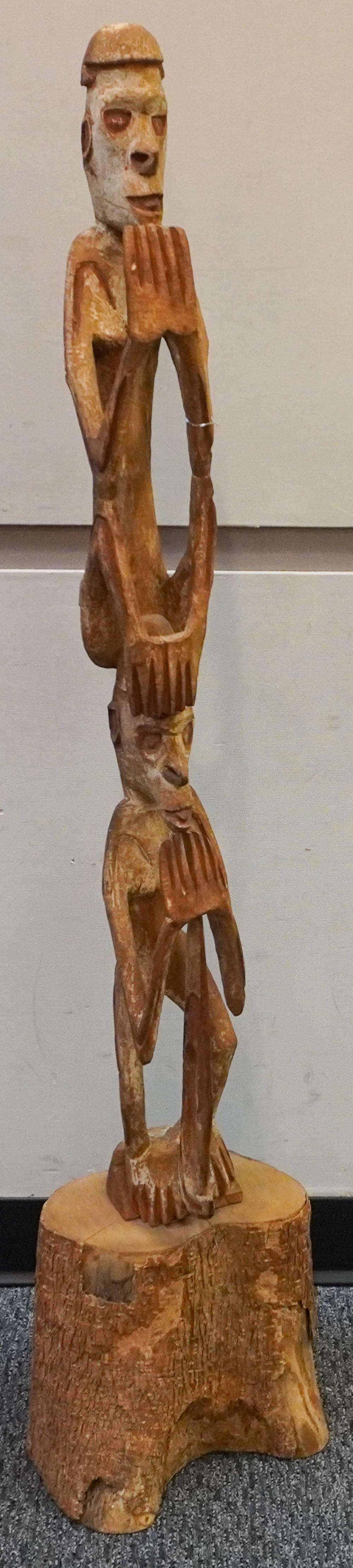 PAPUA NEW GUINEA ASMAT CARVED WOOD