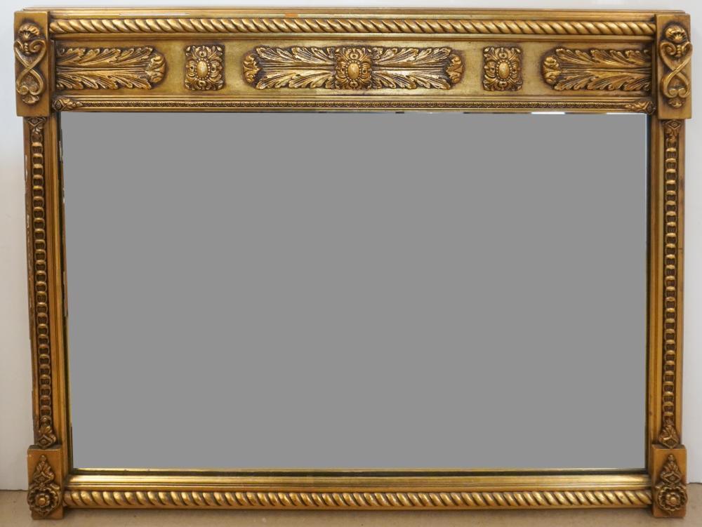 NEOCLASSICAL STYLE GILT OVERMANTEL 3094ab