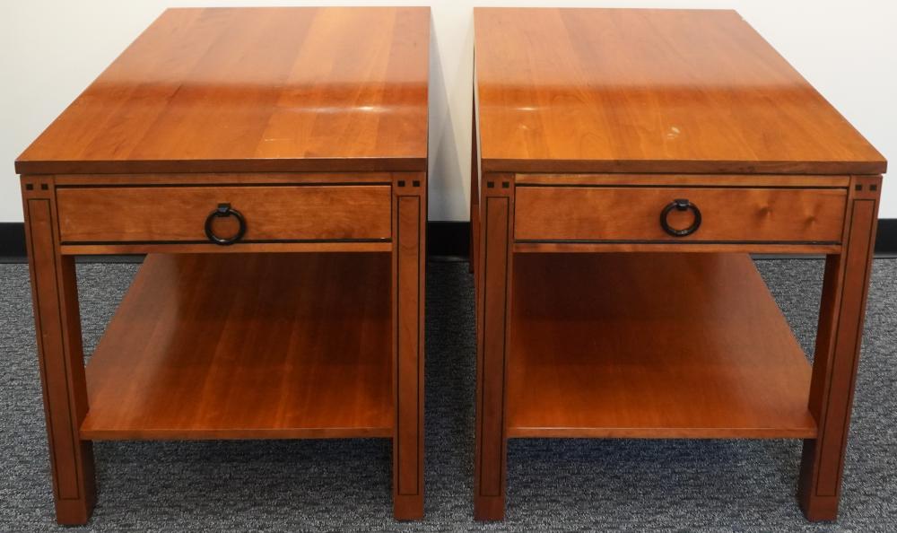 PAIR OF STICKLEY INLAID CHERRY 3094c1