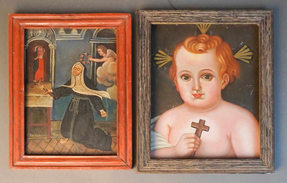 TWO LATIN AMERICAN RELIGIOUS PAINTINGS 3094c4