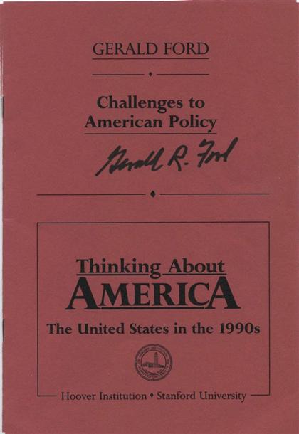 1 vol.  Ford, Gerald R. (Thinking