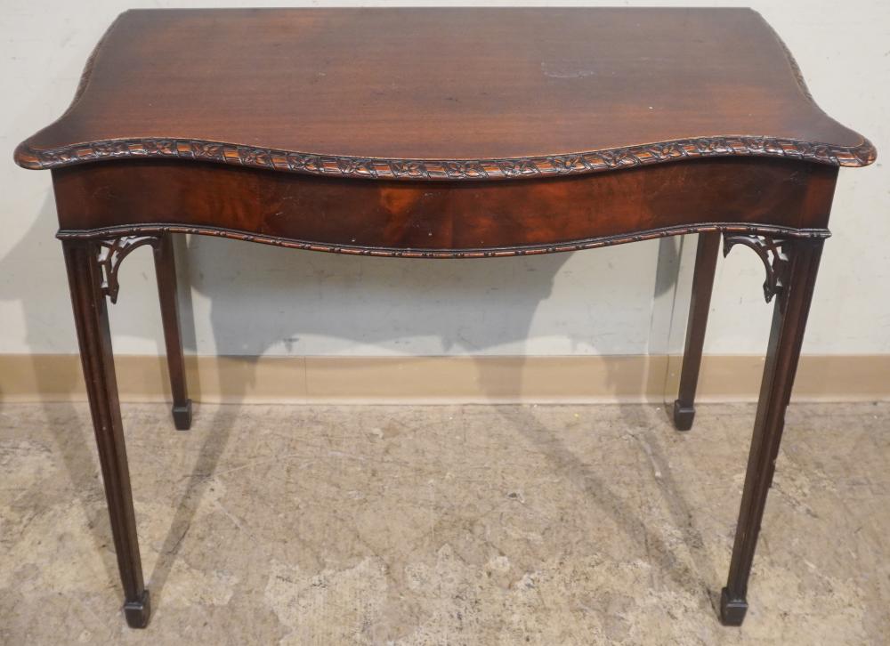 CHIPPENDALE STYLE MAHOGANY SIDE