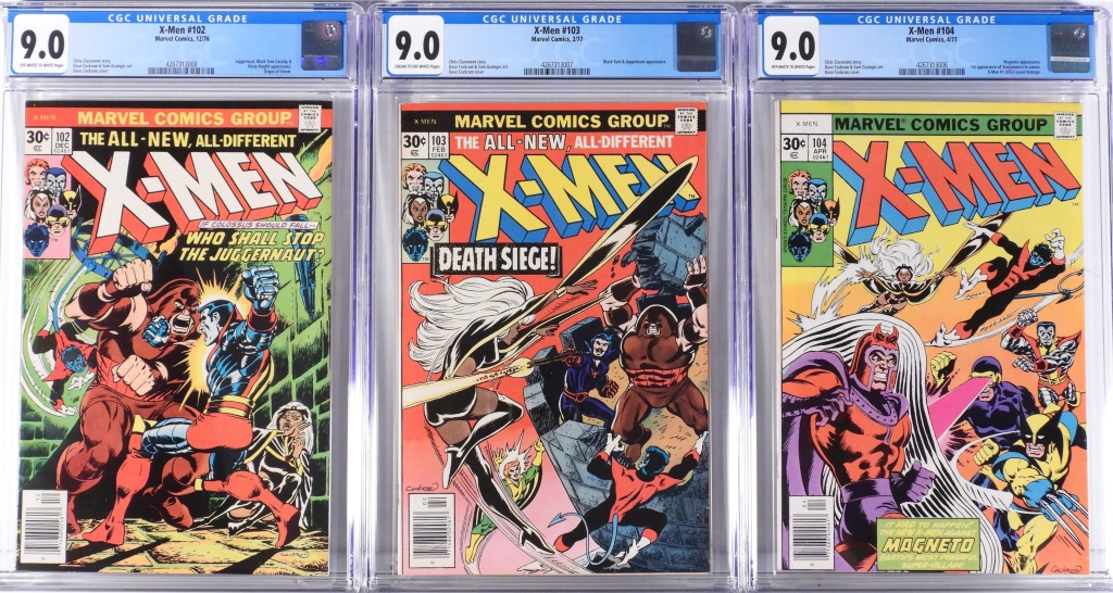 3PC MARVEL COMICS X MEN 102 104 30bcaf