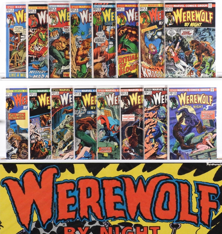 39PC MARVEL COMICS WEREWOLF BY