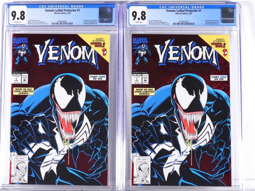 2 MARVEL COMICS VENOM LETHAL PROTECTOR 30bcba