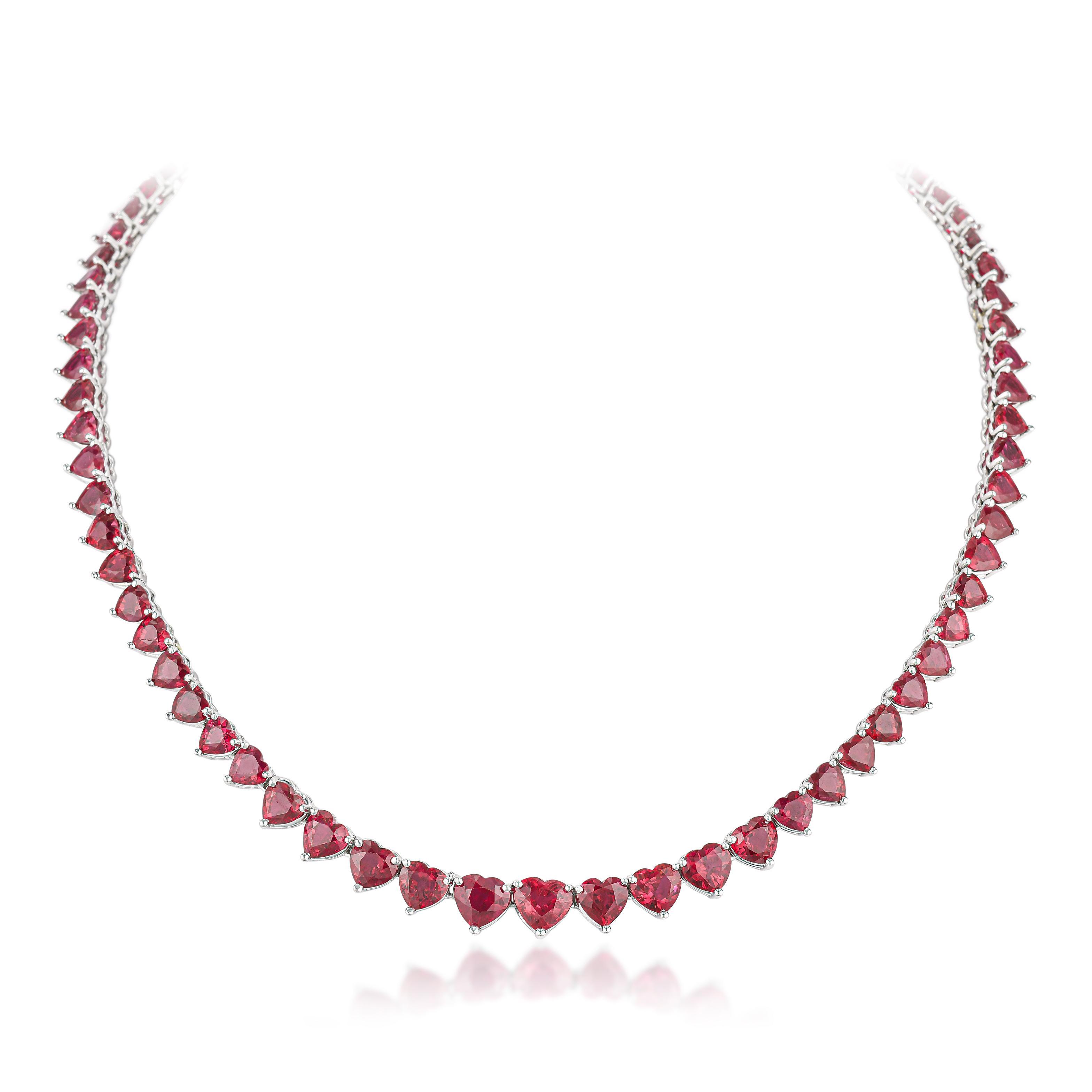 HEART SHAPE RUBY NECKLACE Summary 30bce8