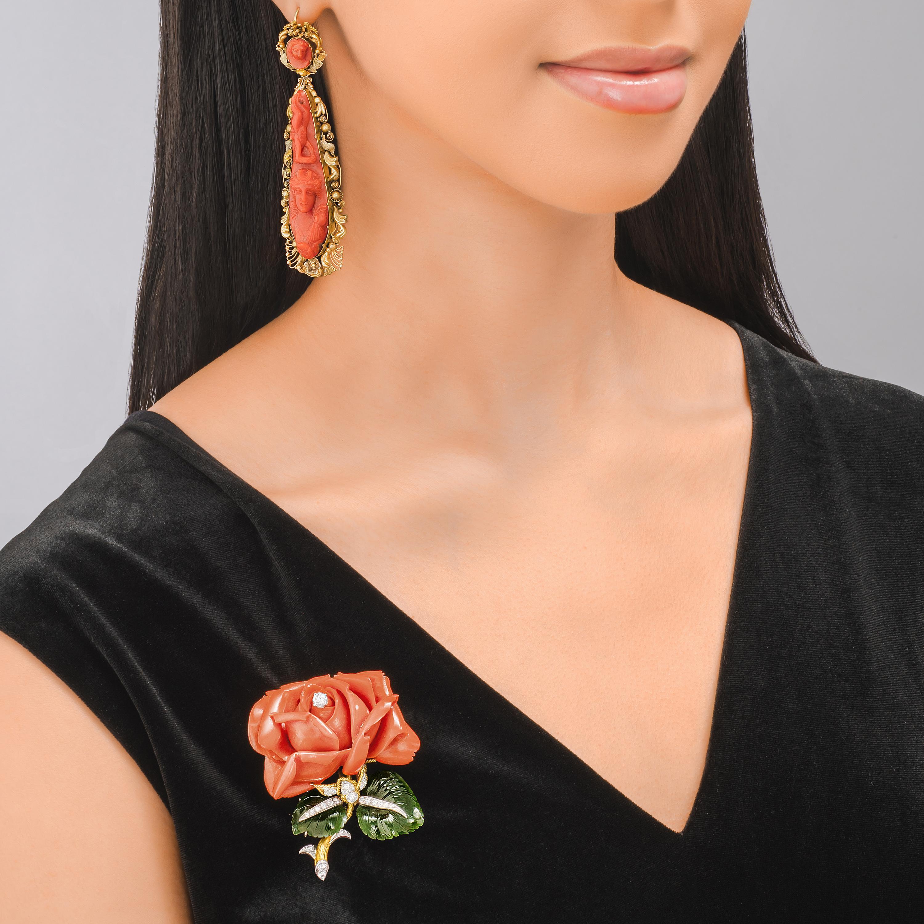 ANTIQUE CORAL EARRINGS Summary