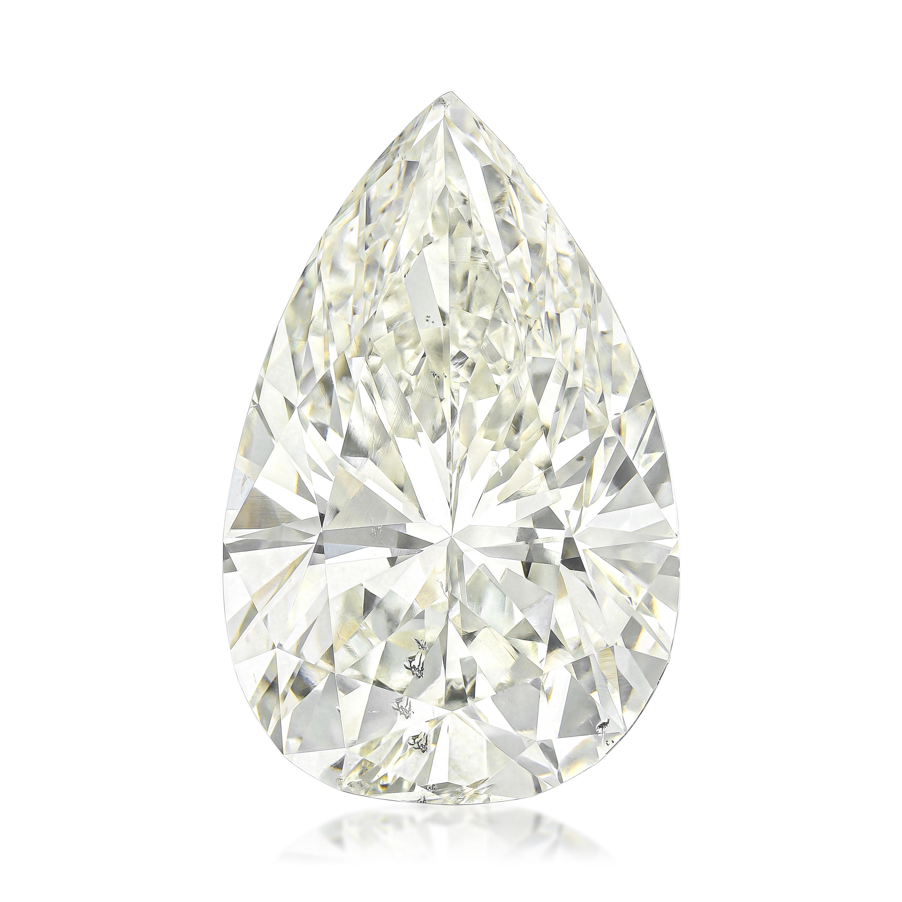 9.02-CARAT PEAR SHAPE DIAMOND,