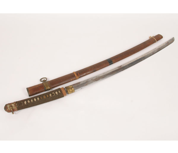 Japanese Samurai Sword, shagreen wrapped