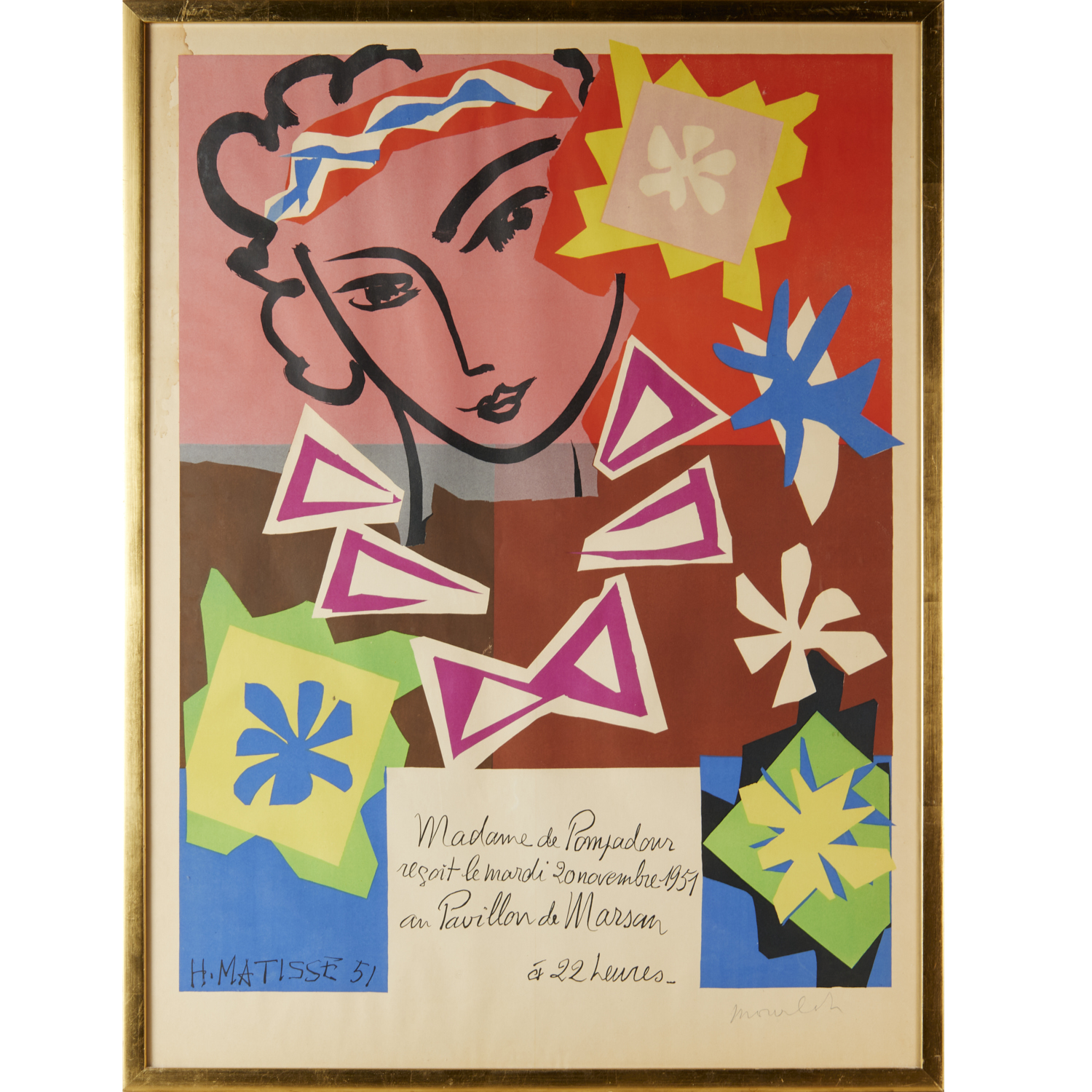 HENRI MATISSE, LITHOGRAPHIC POSTER,