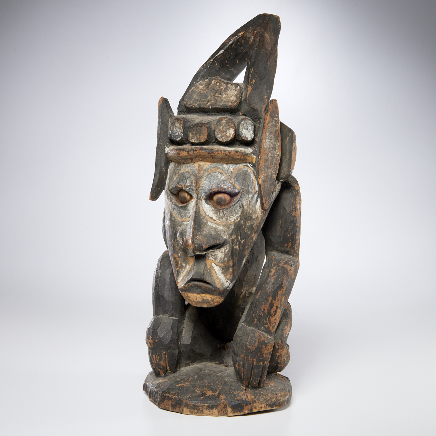 NEW GUINEA KNEELING ANCESTOR FIGURE 30bdd5