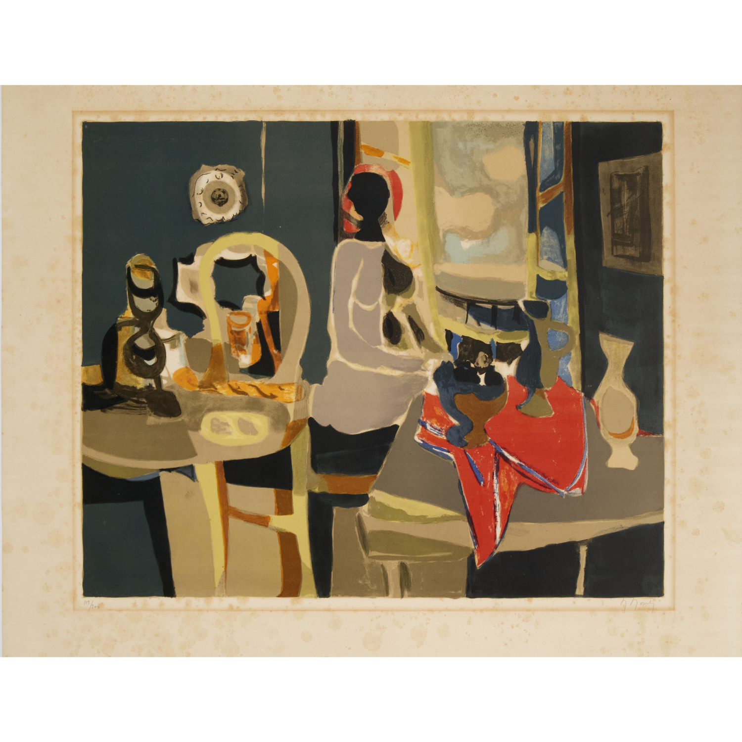 MARCEL MOULY, COLOR LITHOGRAPH Marcel