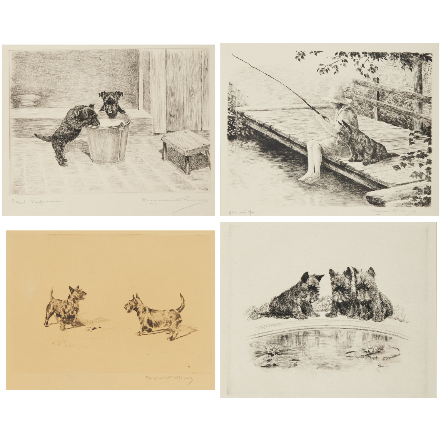 MARGUERITE KIRMSE, (4) ETCHINGS