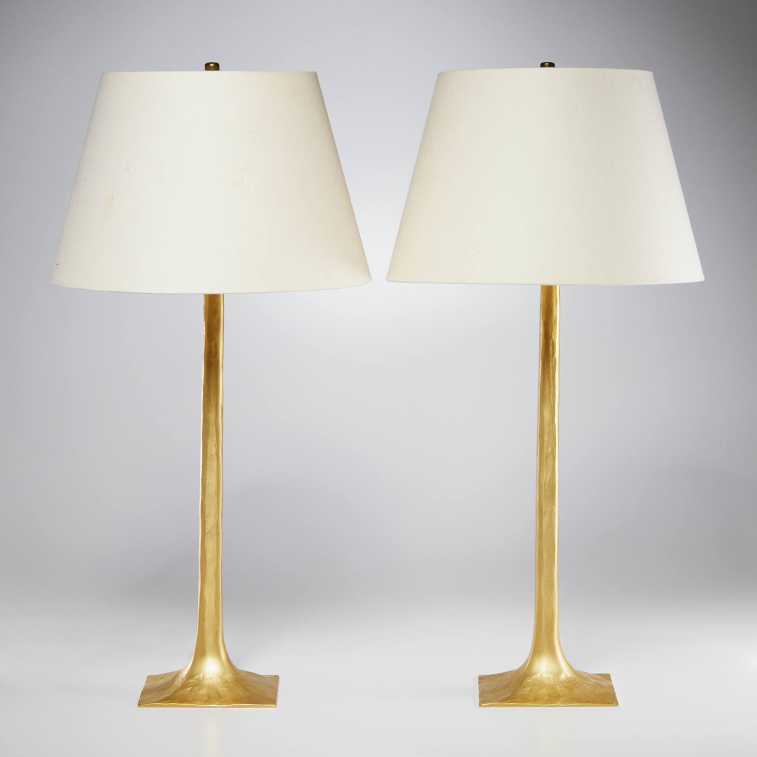 PAIR FONDICA STYLE GILT METAL TABLE 30be9f