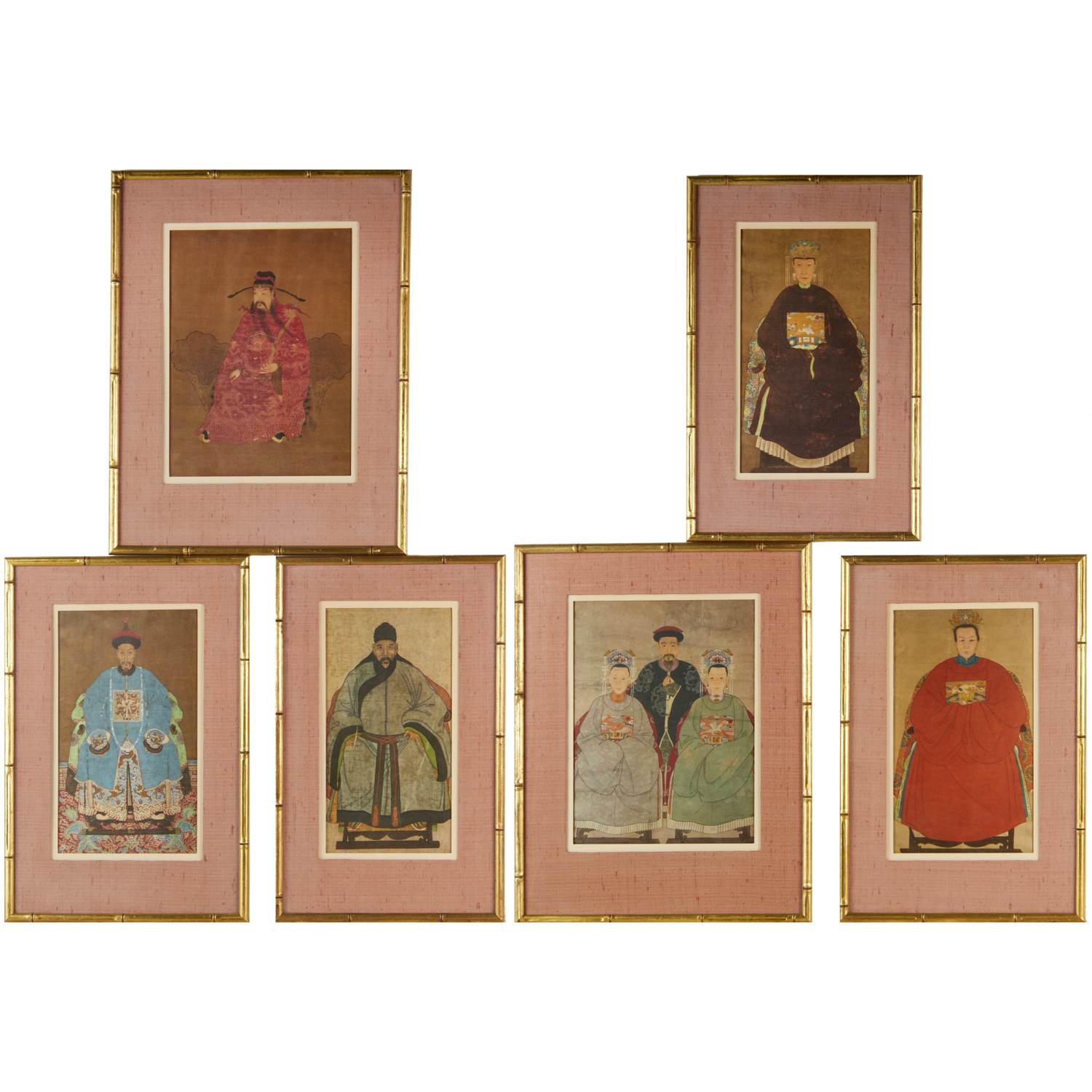 (6) CHINESE PORTRAITS, PRINTS ON