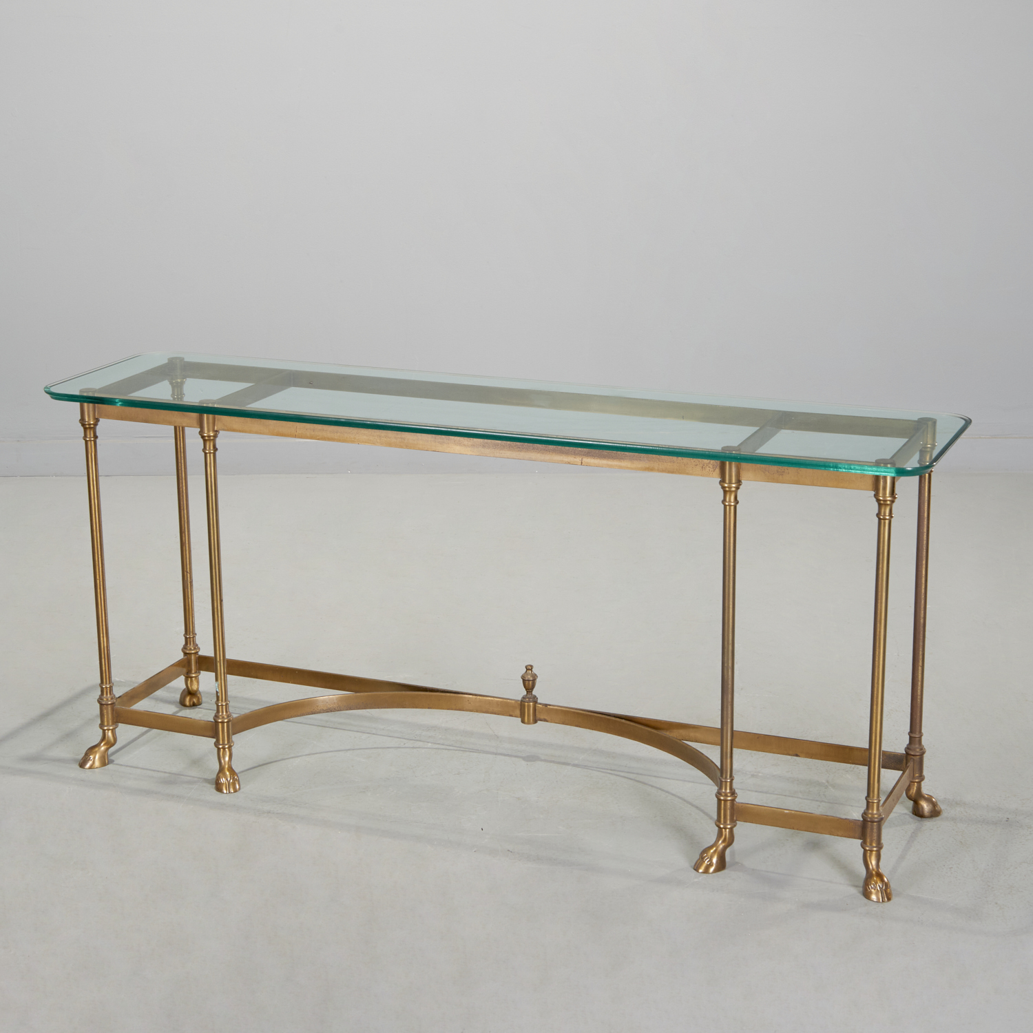 LABARGE BRASS AND GLASS CONSOLE 30bf04