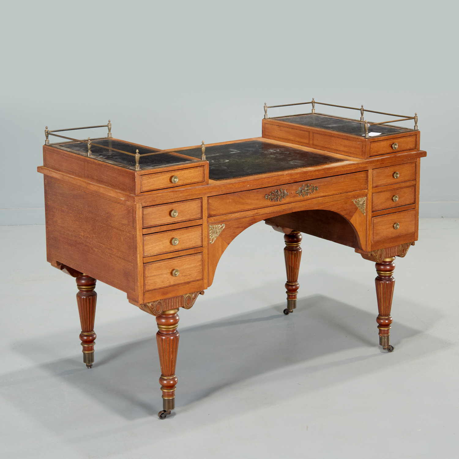 GEORGE IV STYLE INLAID MAHOGANY 30bf3f