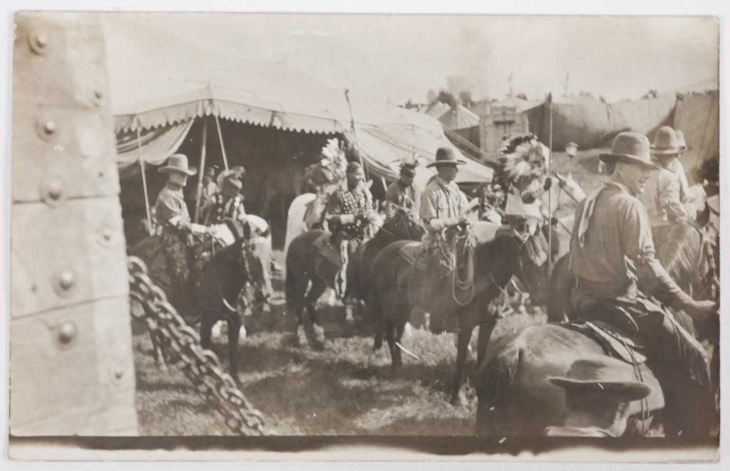 1908 WILD WEST SHOW RPPC POSTCARDCirca