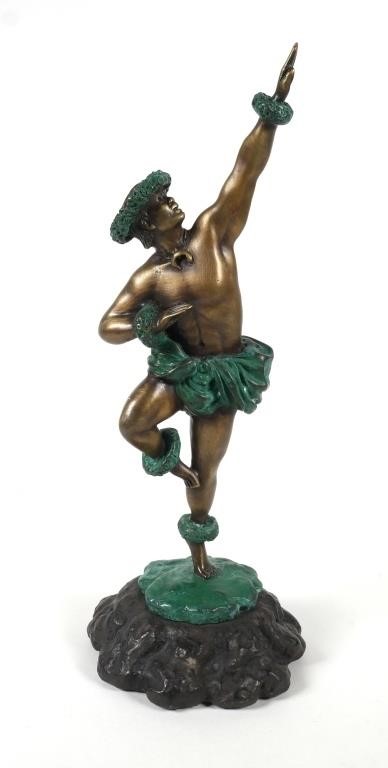 KIM DUFFETT BRONZE HAWAIIAN DANCERContemporary 30bfba