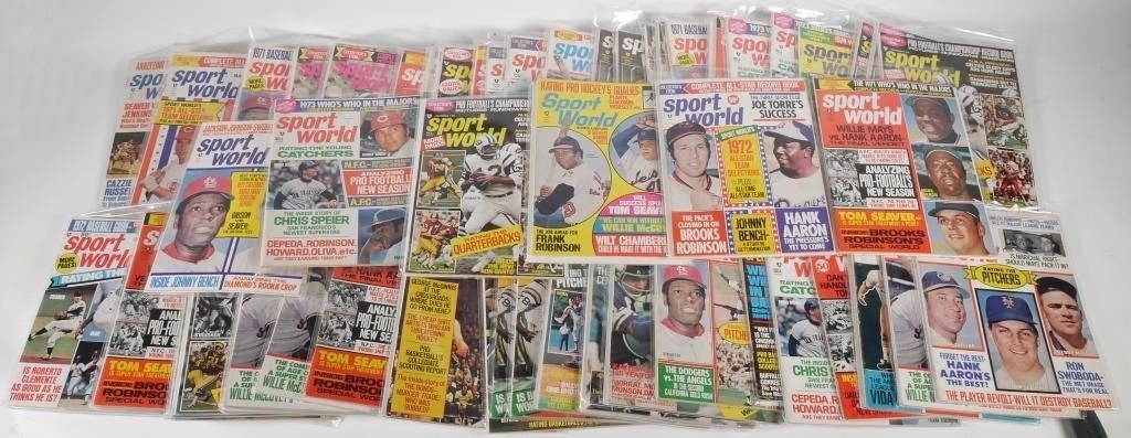 60-70S SPORT WORLD MAGAZINES, FINE CONDITIONMostly