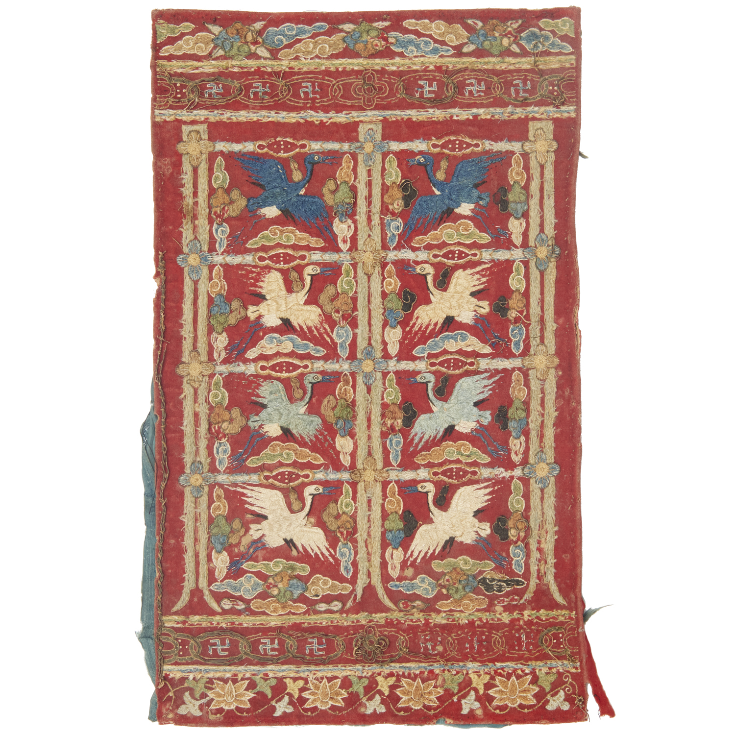 CHINESE EMBROIDERED SILK COURT 30bfe9