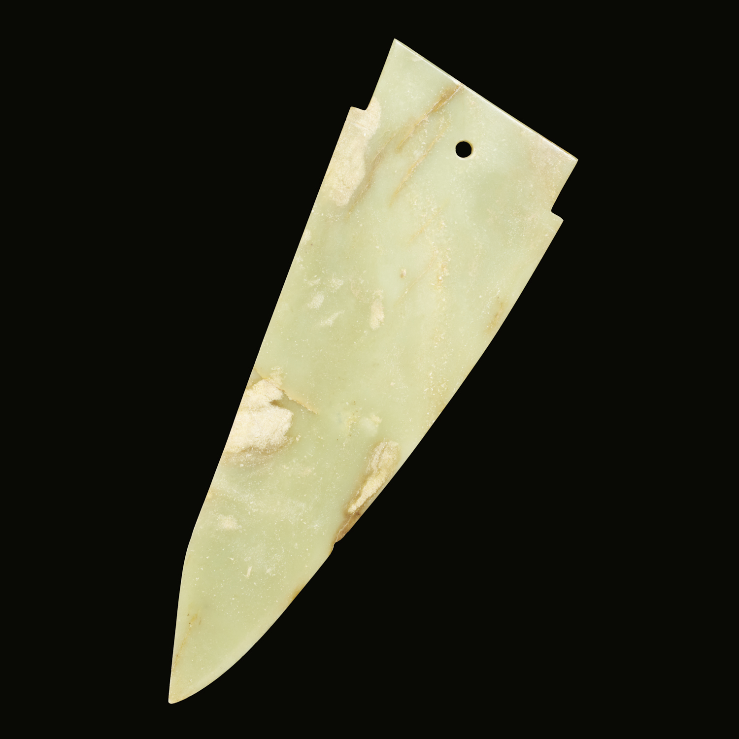 CHINESE ARCHAIC STYLE CELADON JADE 30bfe4