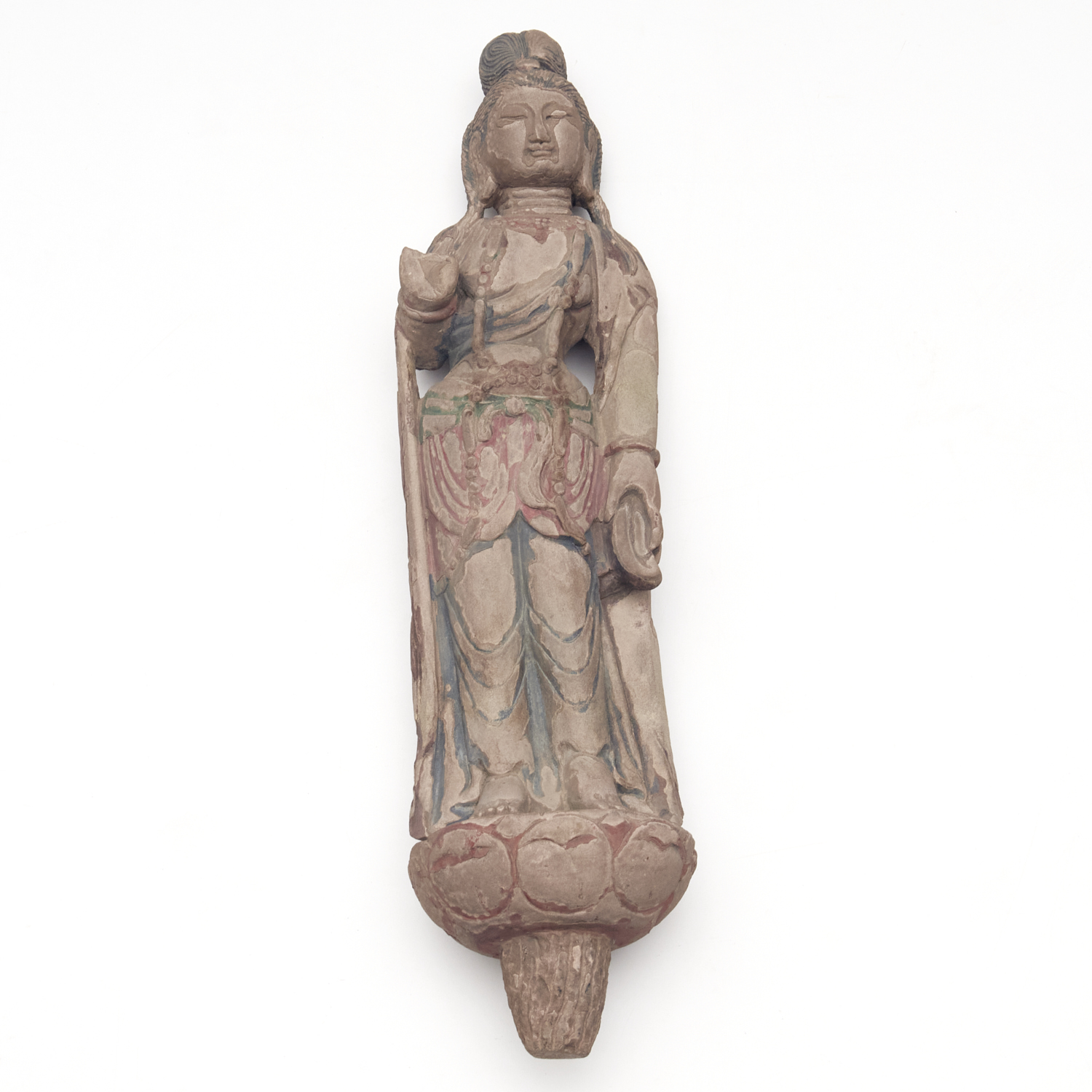 LARGE CHINESE SANDSTONE BODHISATTVA 30c058