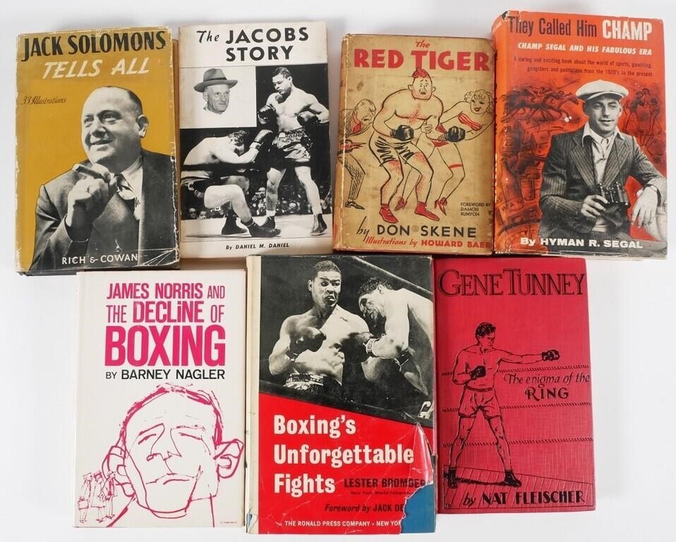  7 BOXING BOOKS BIOGRAPHIESSeven 30c09e