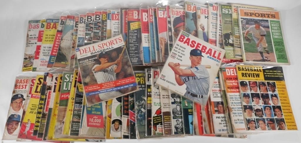(65) SPORTS MAGAZINES, MOSTLY DELL