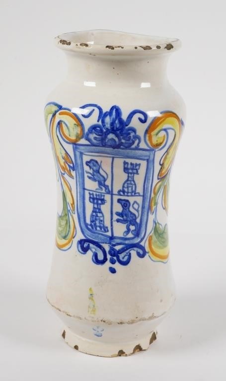 ANTIQUE FAIENCE MAIOLICA VASEContinental,