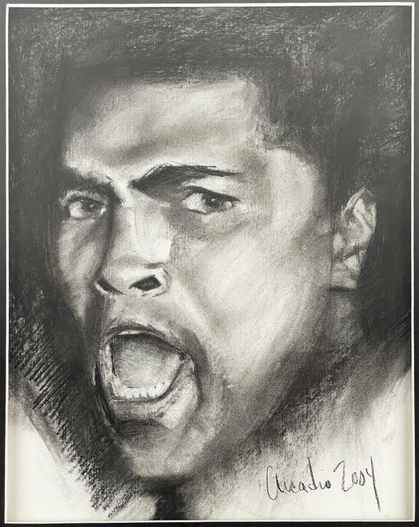 MUHAMMAD ALI ORIGINAL CHARCOAL 30c0f4