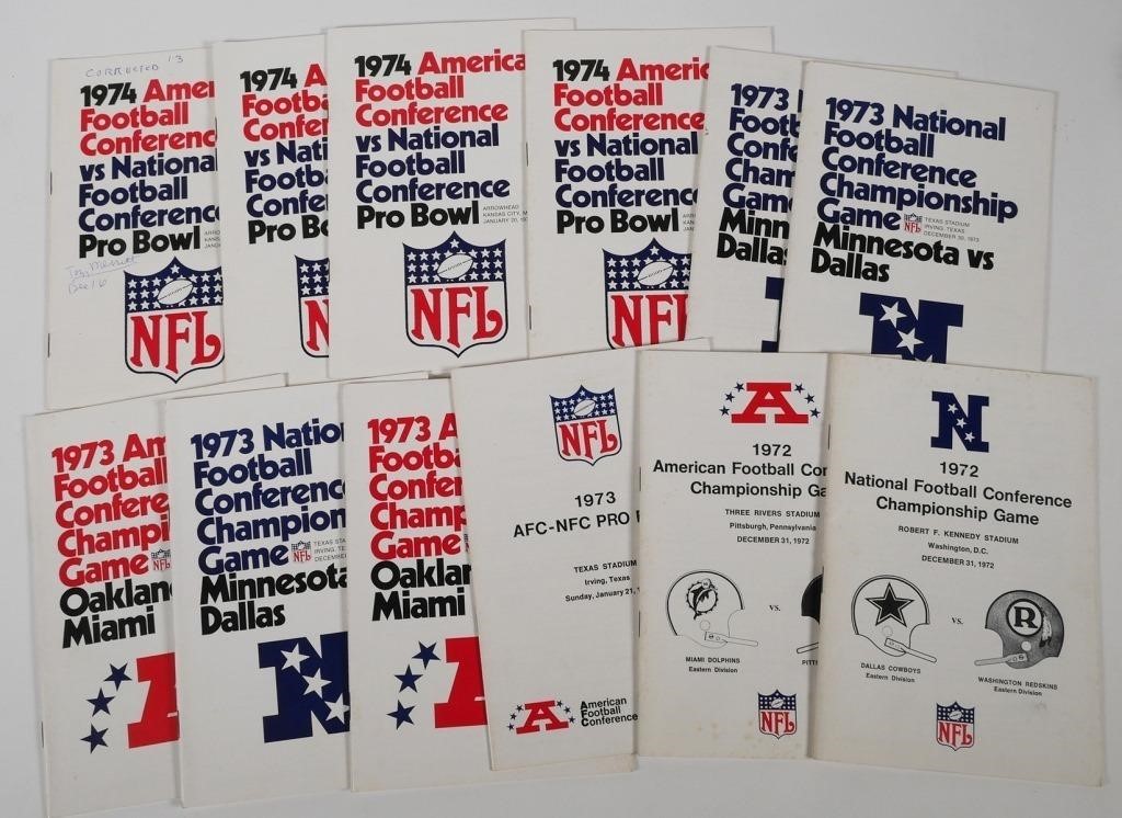 NFL 1972 1973 1974 PRO BOWL PRESS GUIDESMedia