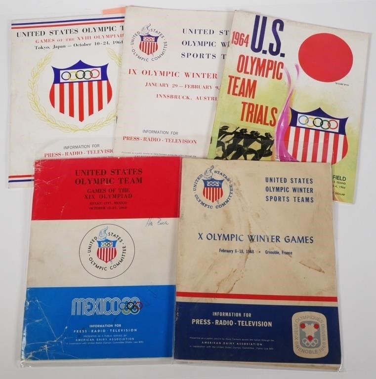 1964 1968 OLYMPIC TEAM BOOKS, JOE FRAZIERFive